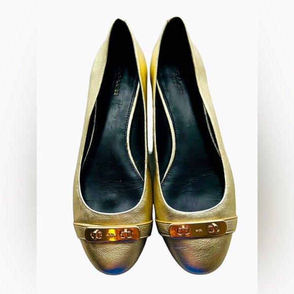 Coach Shoes - Coach Merilyn Platinum Ballet Flats